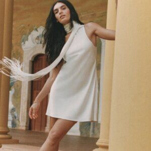 Abercrombie white mini dress - perfect for bridal event